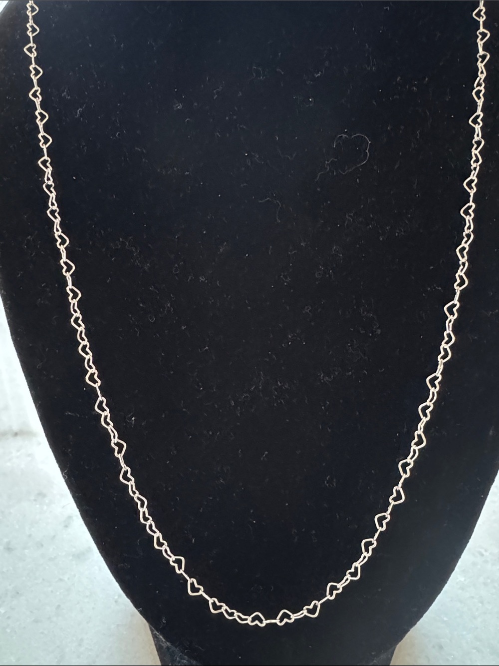New 925 Sterling silver elegant Heart Link Necklace